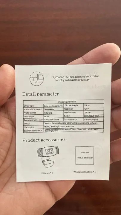 Webcam baratinha 720p de resolução novinha - Foto 3