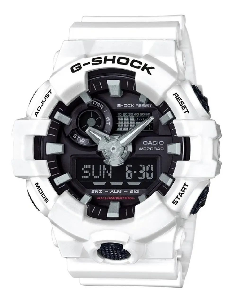 Relógio Casio G-Shock World Time Black Dial Analog Digital