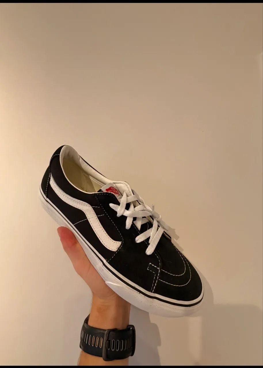 Vans sk8 low black/white - original 39,40, 41, 42 e 43br