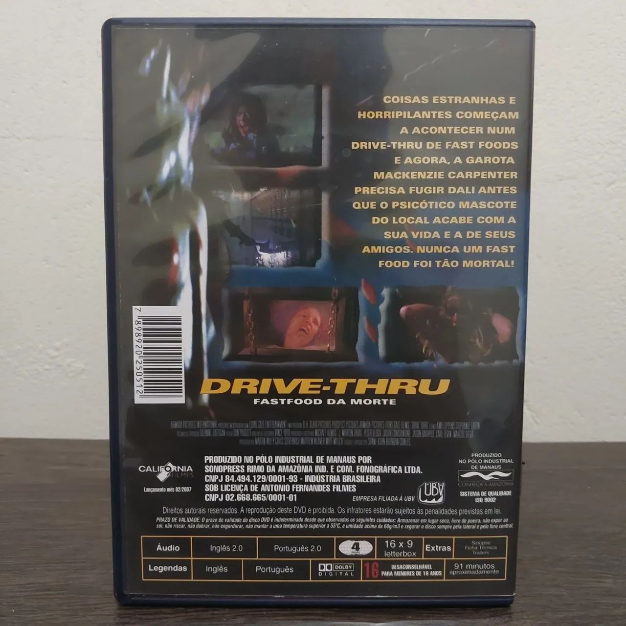 dvd drive thru fast food da morte - terror/comédia  - Foto 2