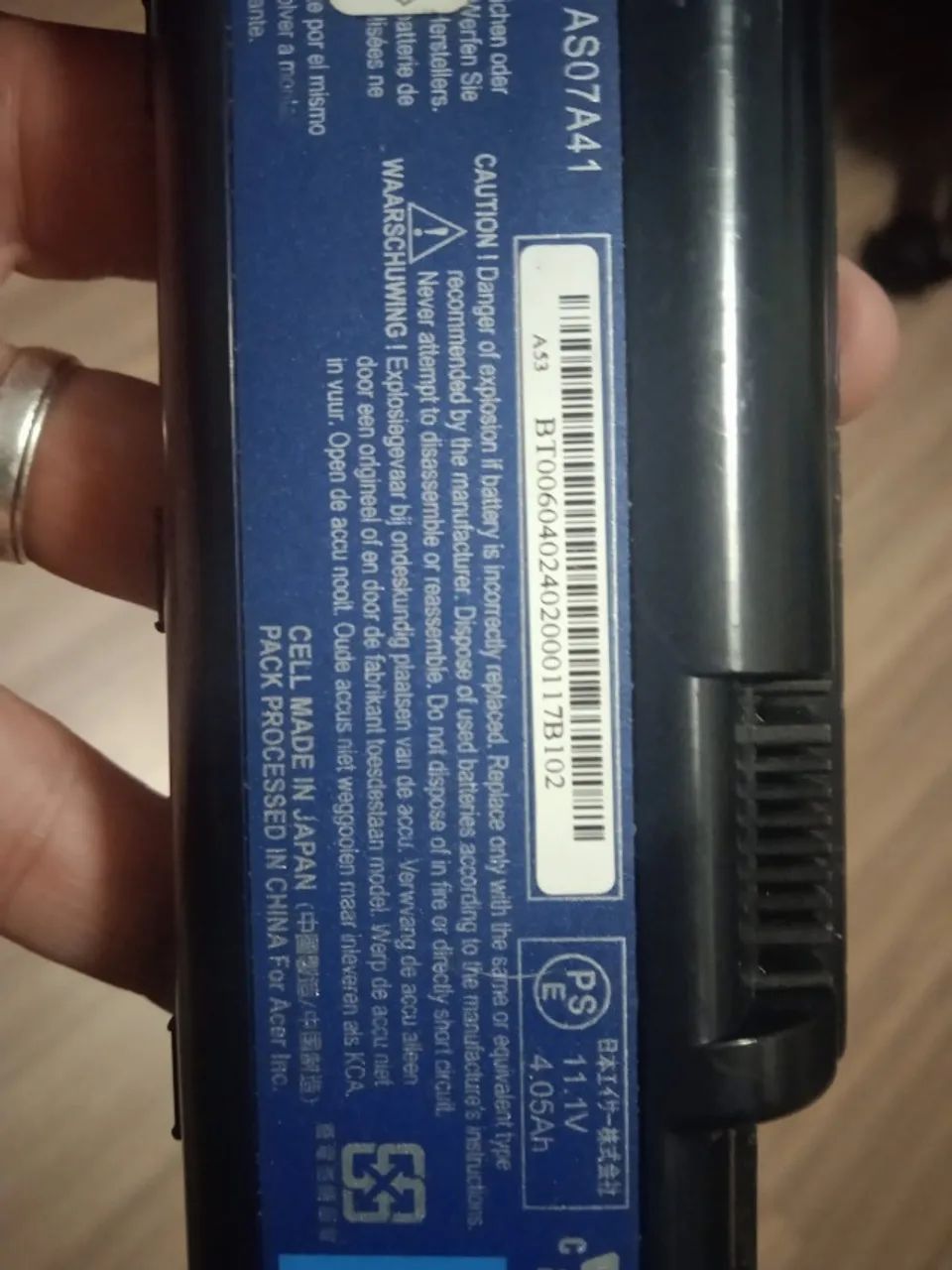 Bateria para Notebook Acer AS07A41 - Foto 2