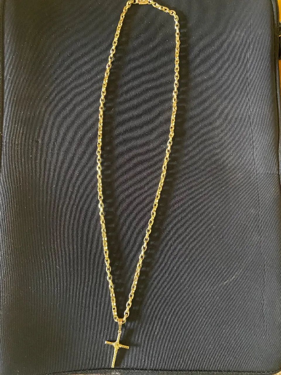 Cordão e pingente de Ouro Maciço 61g