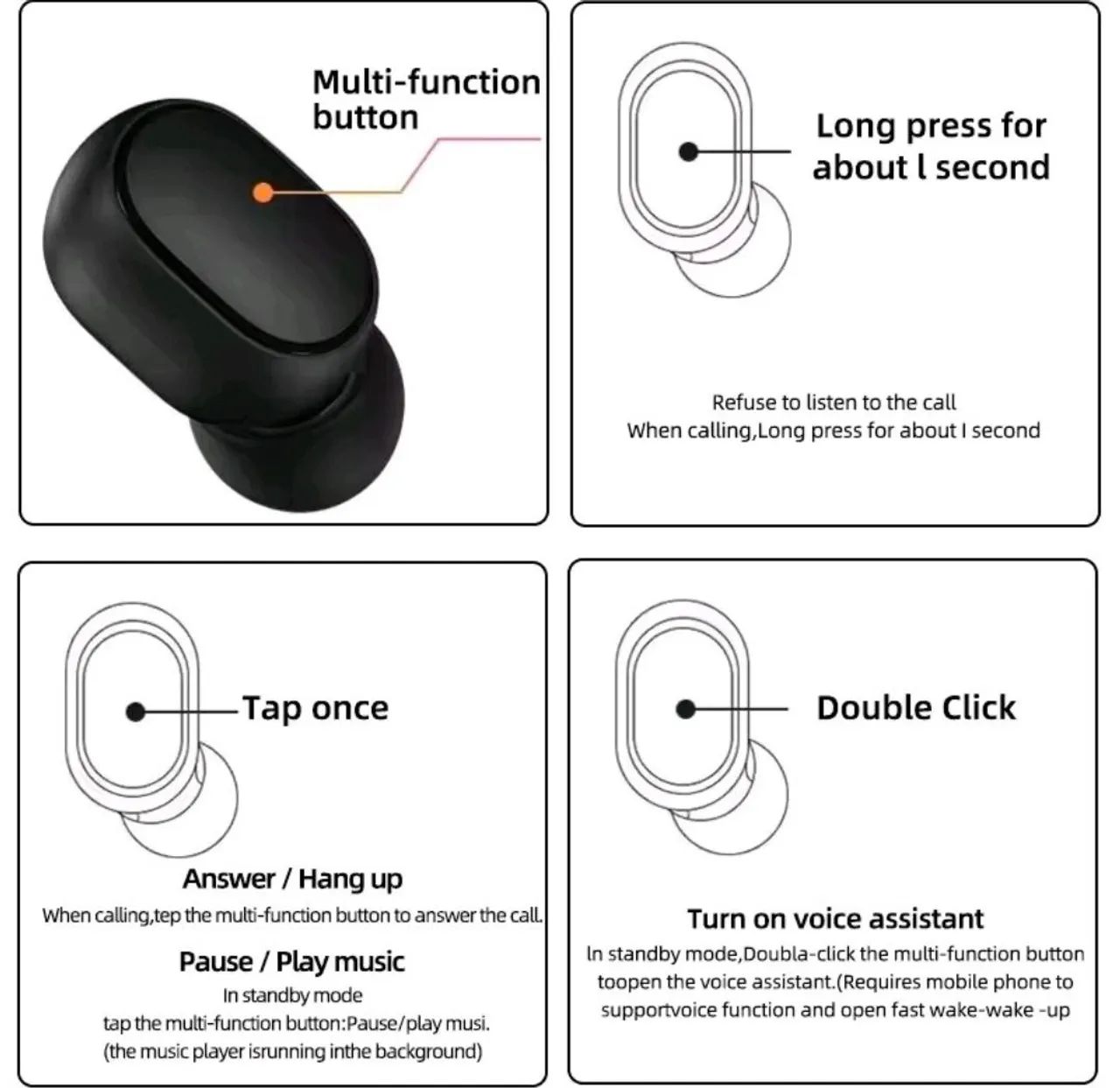 Fone TWS Bluetooth 5.0 sem fio - Foto 3