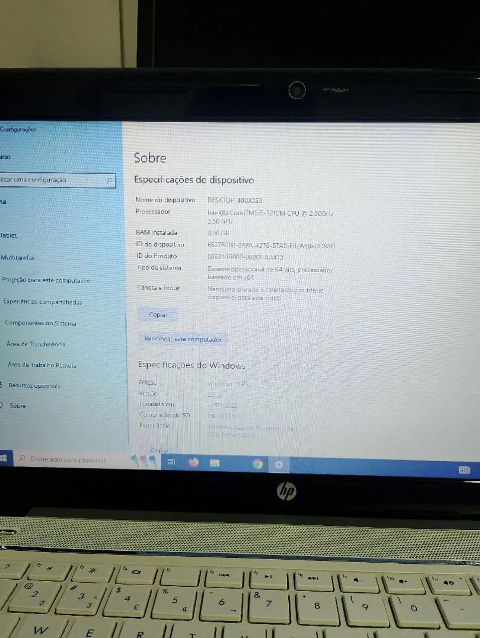 Notebook HP Branco 64 bits - Foto 3