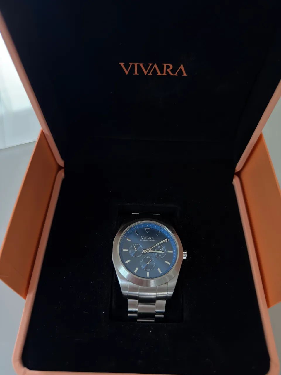 Relógio Vivara Pantanal Masculino Metal Prateado - Foto 2