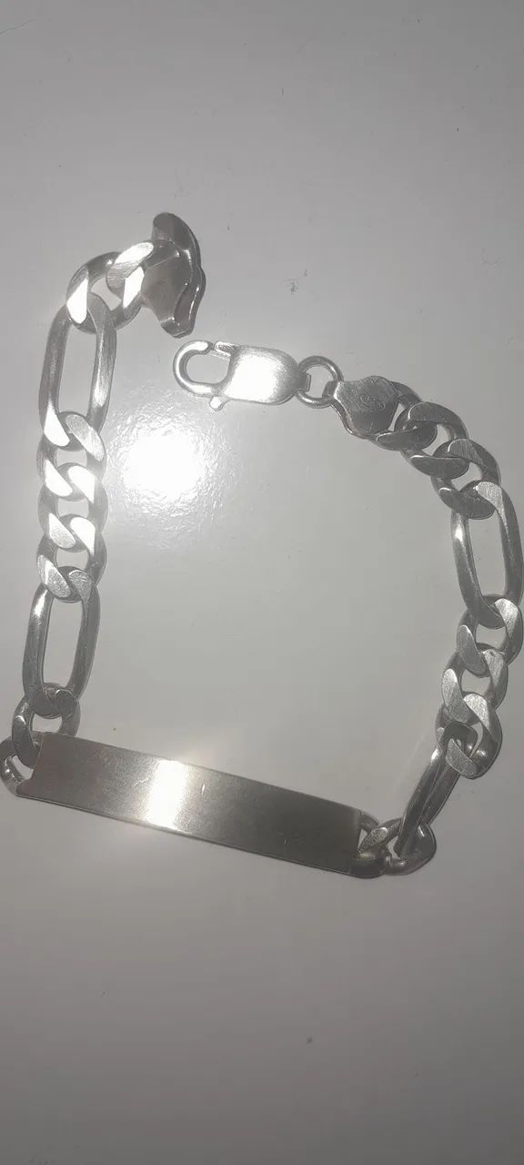 pulseira de prata italy925, 21cm  - Foto 2