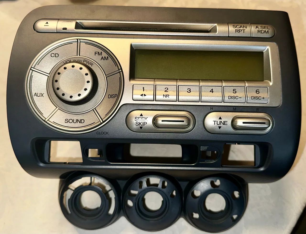 Rádio som comando da ar Honda Fit 2004 a 2008