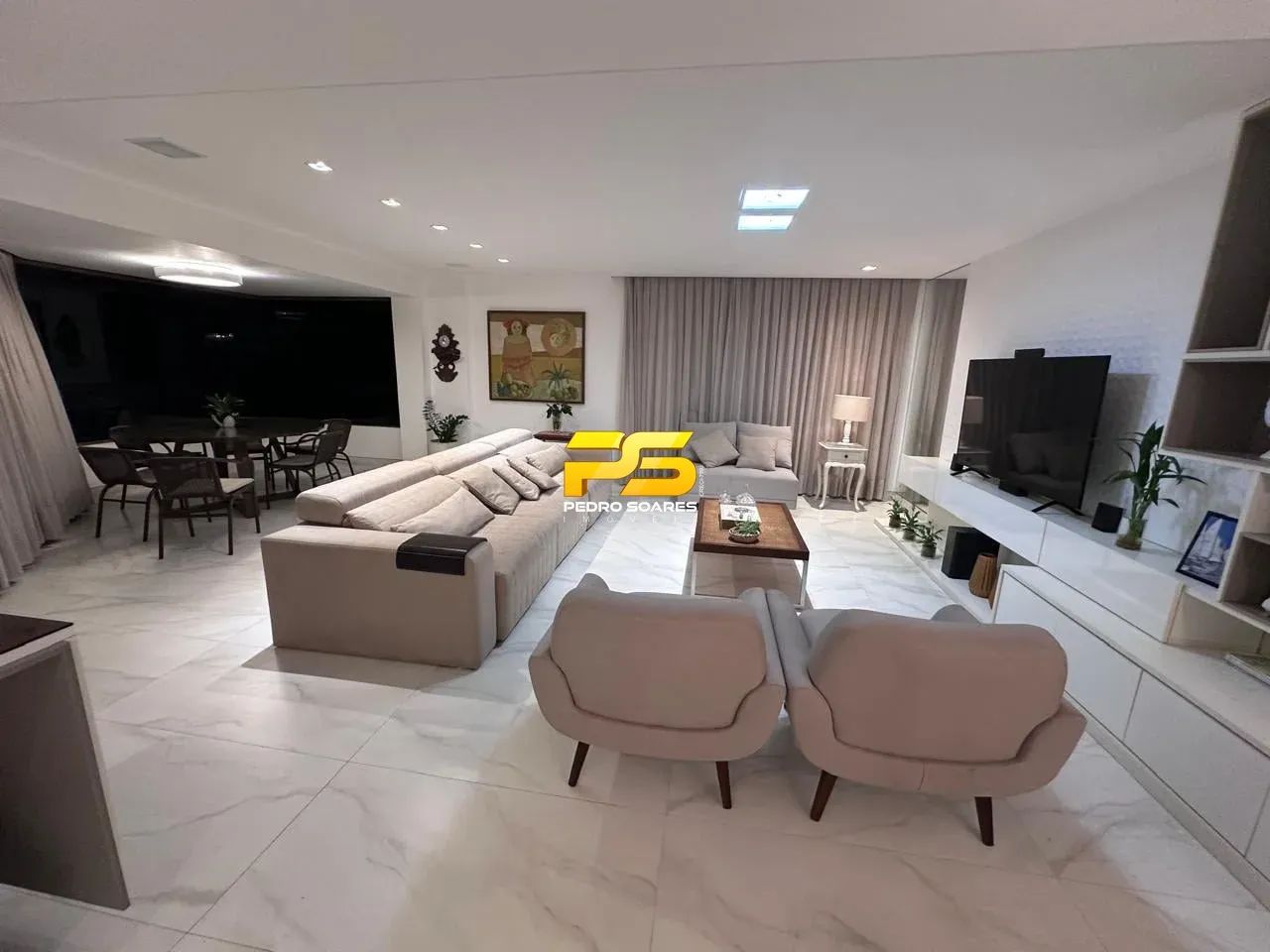 Apartamento Mobiliado Pé na Areia com 3 Suítes  190m² REF: 10 - Foto 3