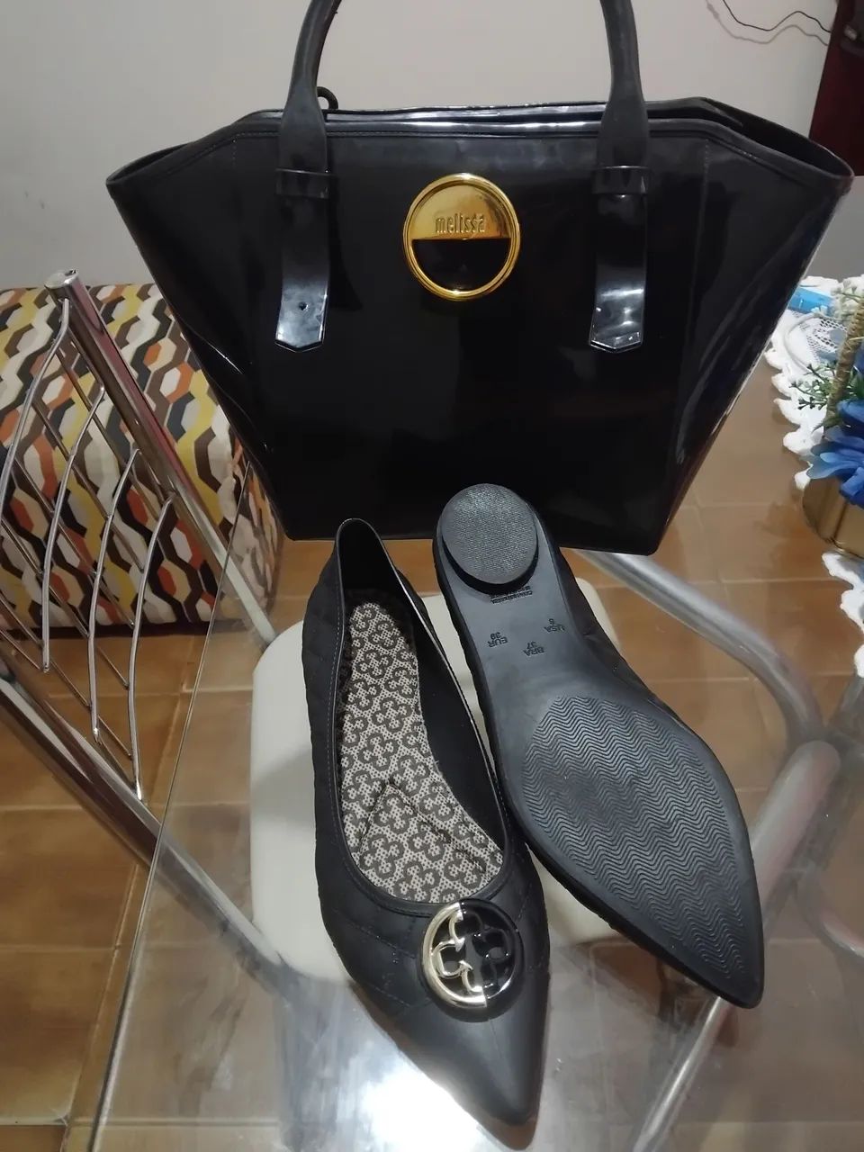 Bolsa Melisa e uma Sapatilha N37 - Foto 2