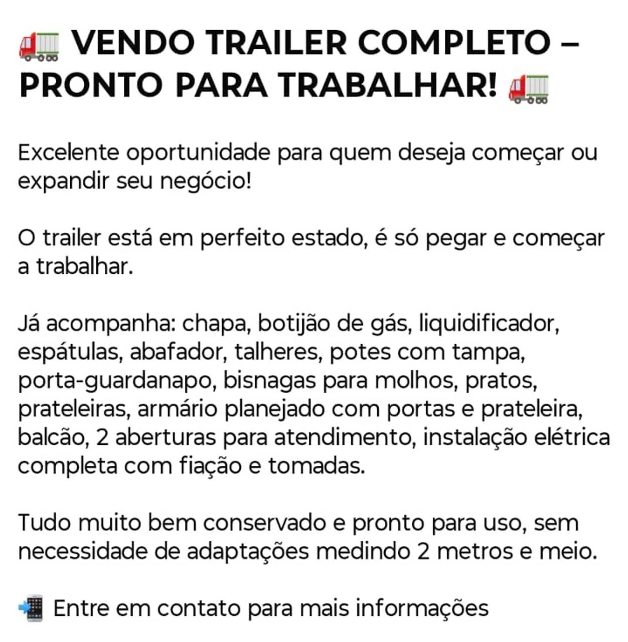 Trailer a venda  - Foto 2