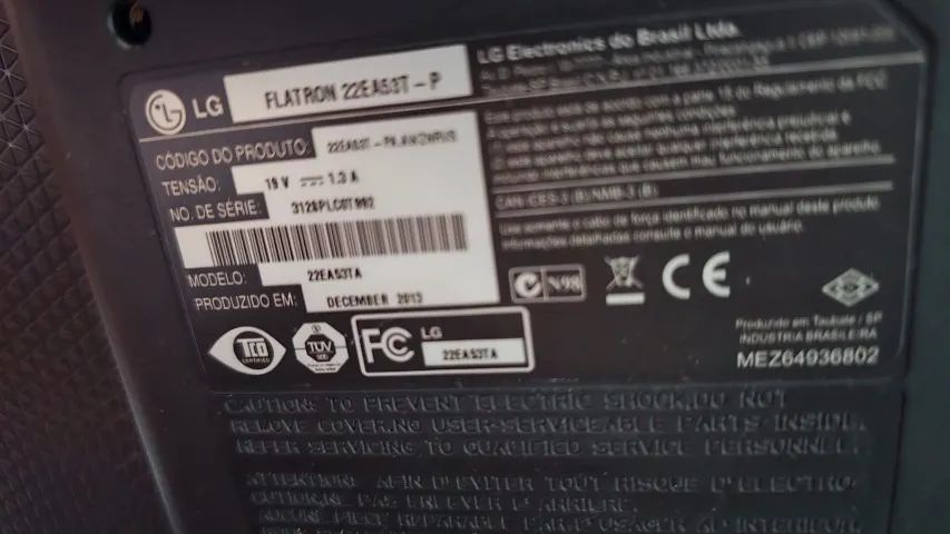Monitor LG 22 Pol VGA e DVI e Cabo VGA Incluso - Foto 2