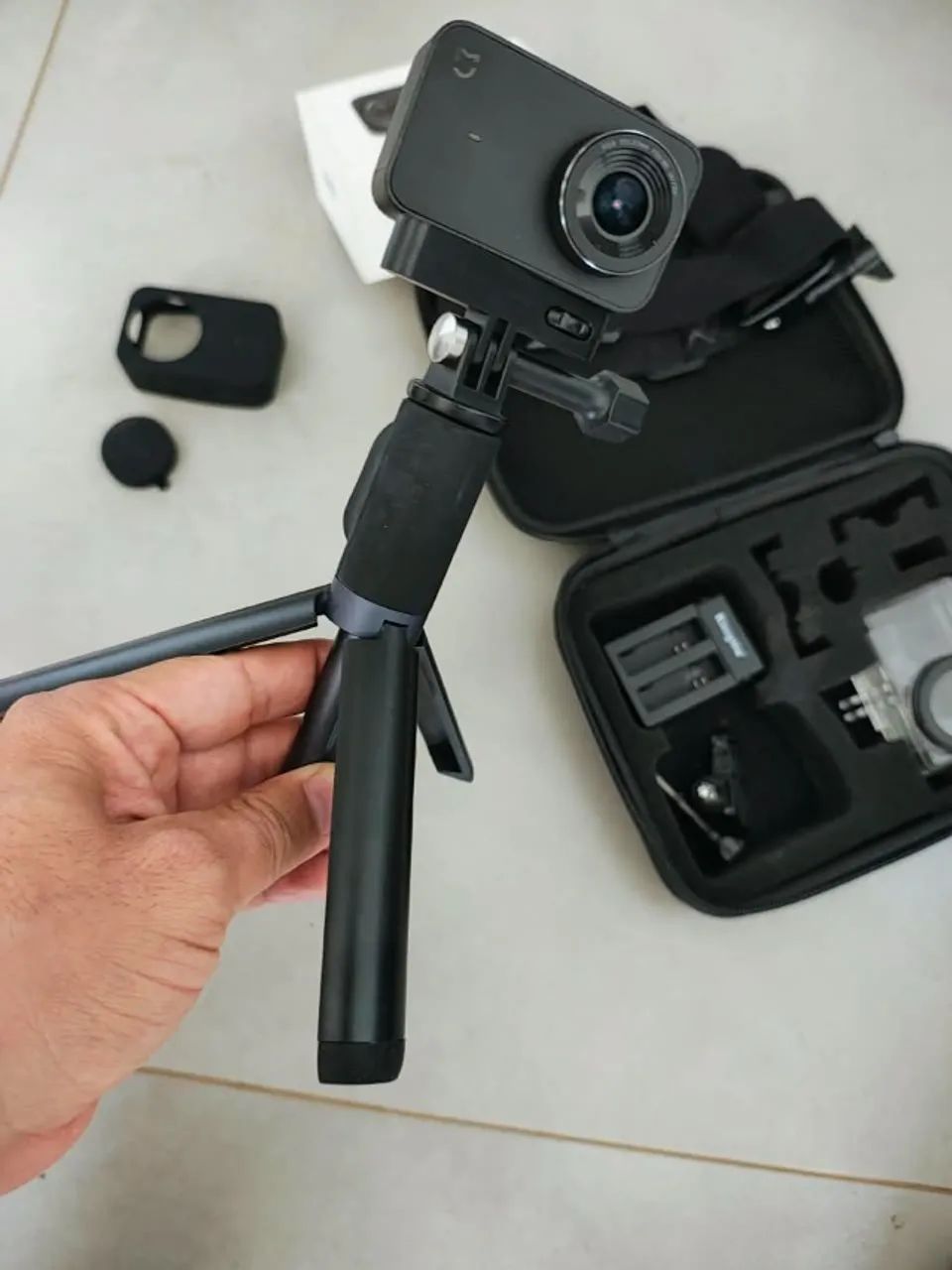 camera de ação mi 4k com kit - Foto 3
