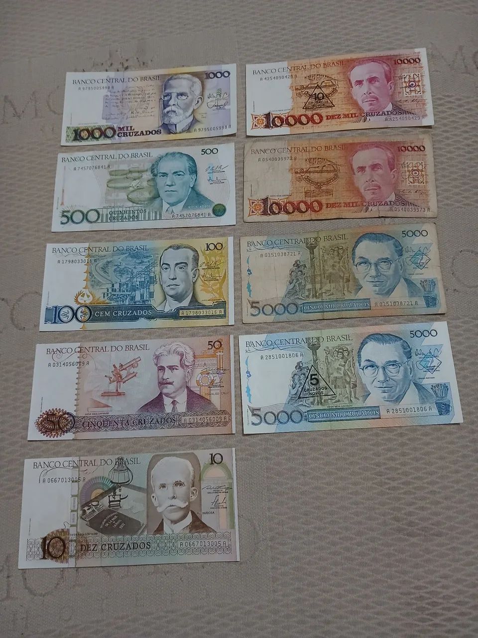 Cedulas antigas do Brasil