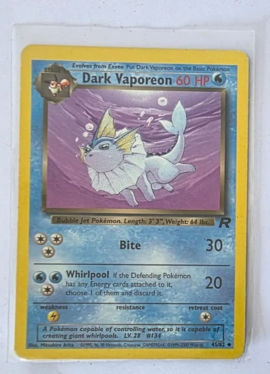 Carta Pokémon Dark Vaporeon