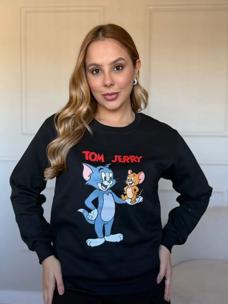 Blusa de moletom Tom e Jerry P