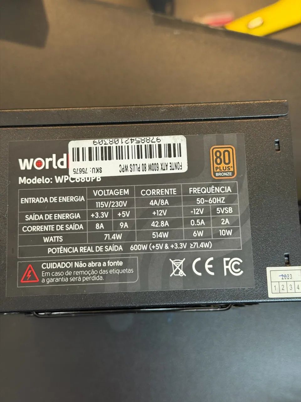 Fonte ATX 600w 80plus bronze  - Foto 3
