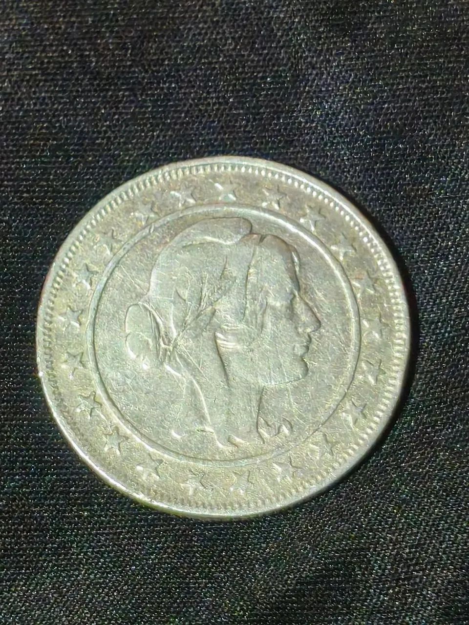 Moeda de prata antiga  - Foto 2