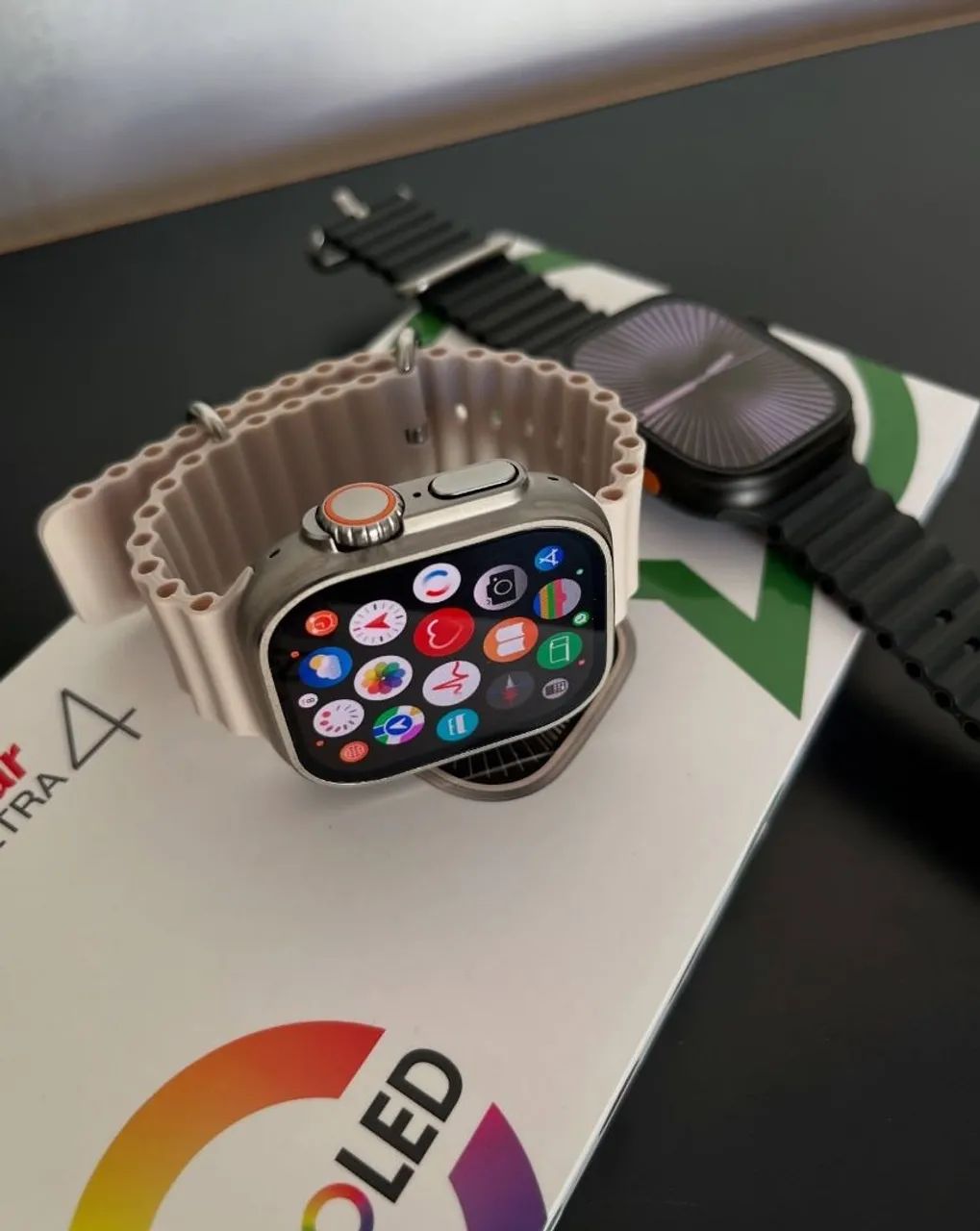 MICROWEAR ULTRA 4 PLUS amoled 49mm mais pulseira extra - Foto 2