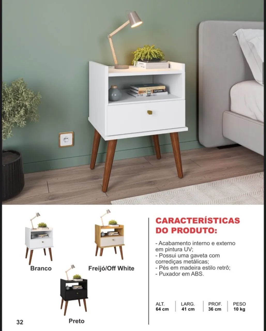 Criado mudo para o Quarto kit com dois  - Foto 2