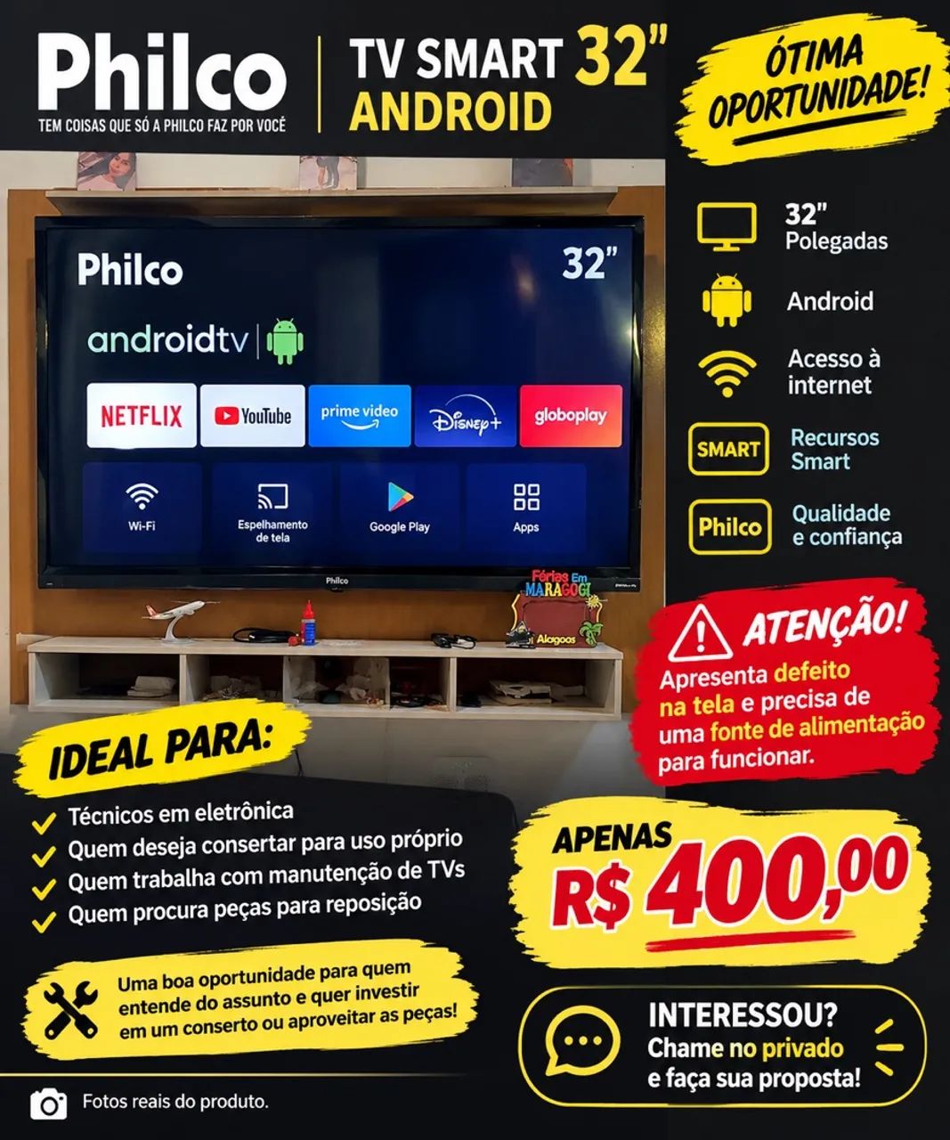 Smart tv 32 polegadas 