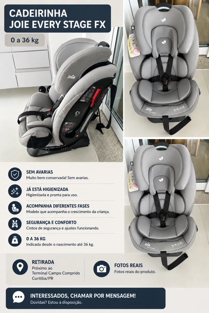 Cadeirinha de bebê Joie Every Stage Fx