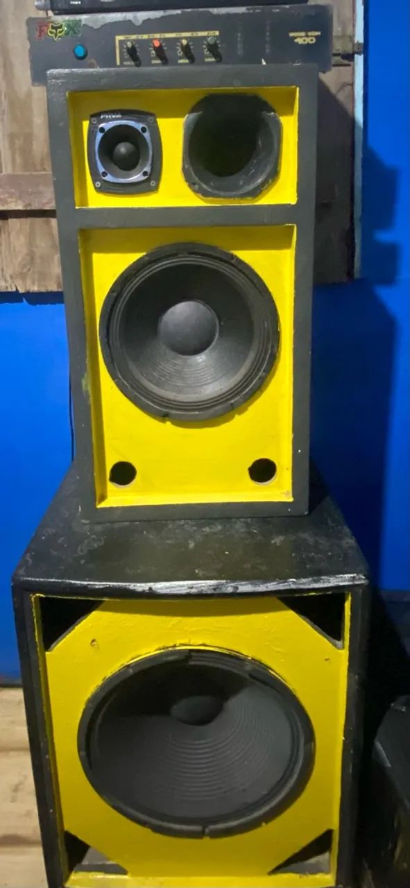  Caixas de Som + Amplificador de Som - Foto 2