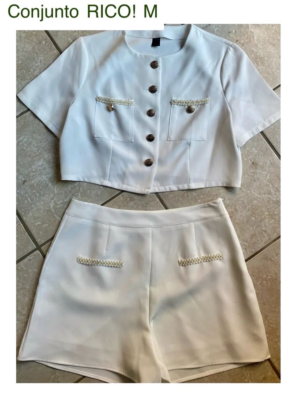 Conjunto M de alfaiataria de rico 