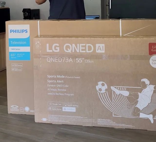 TELEVISÃO LACRADA 55? e 65?