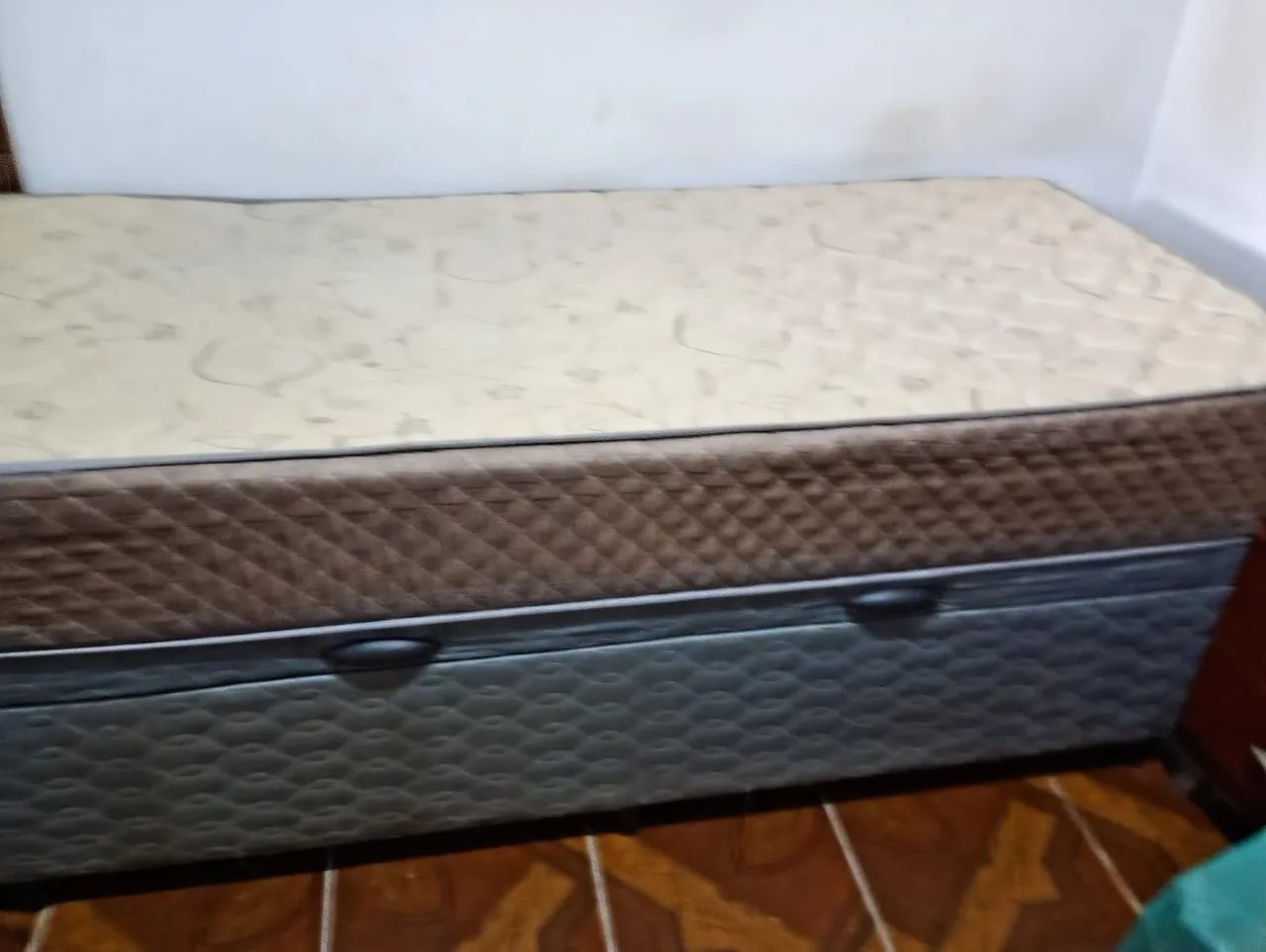 Cama Box Baú Solteiro+ Colchão Ortopédico - R$ 500 - Foto 3