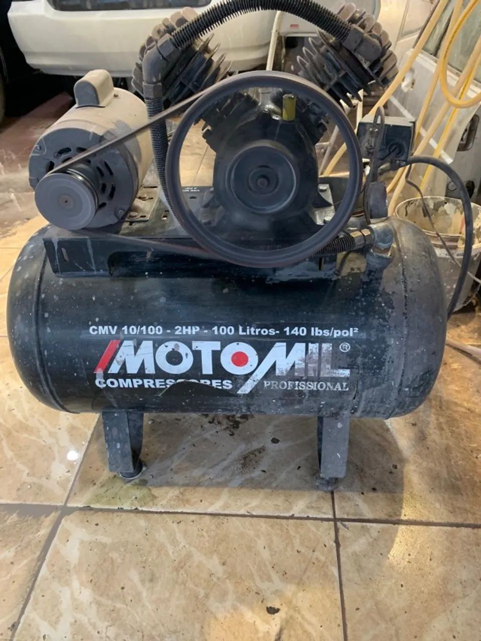 Compressor Moto mil 100 litros