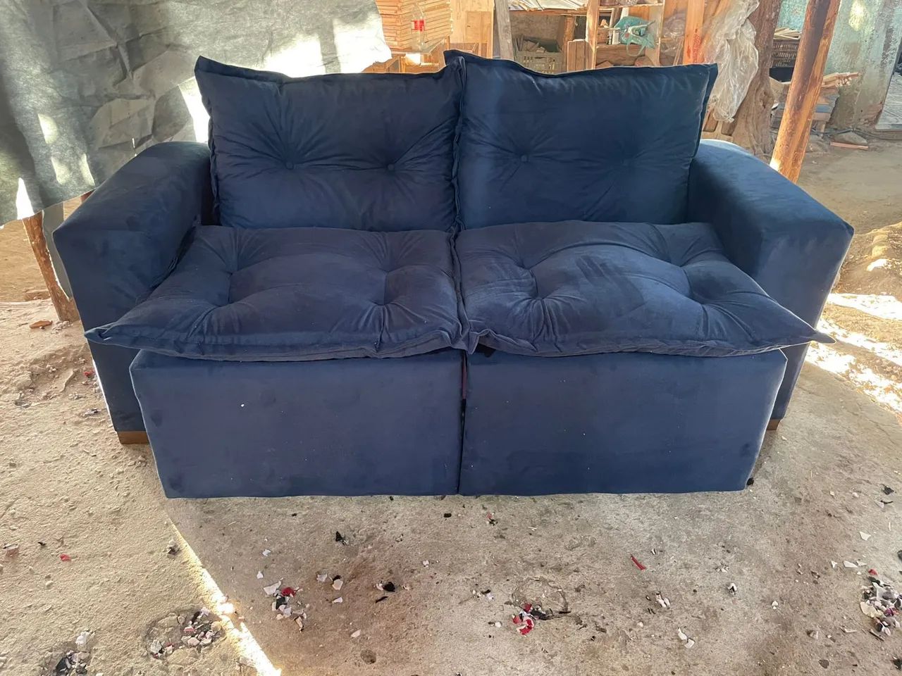 Sofá retrátil 1.80m várias cores + 2 poltronas / pague na entrega  - Foto 3