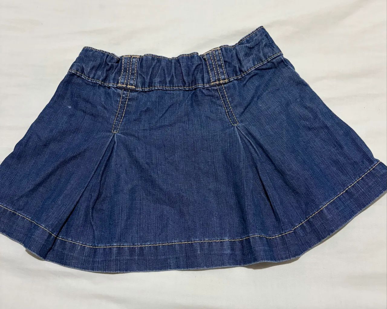 Saia jeans infantil 