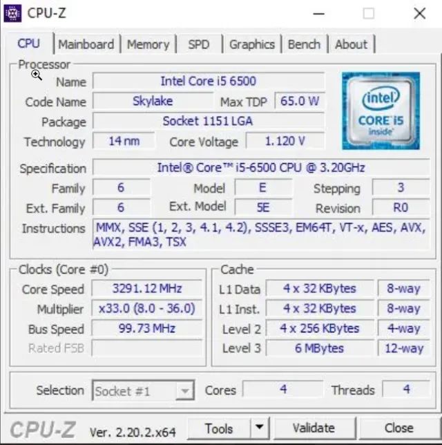 Processador i5 6500