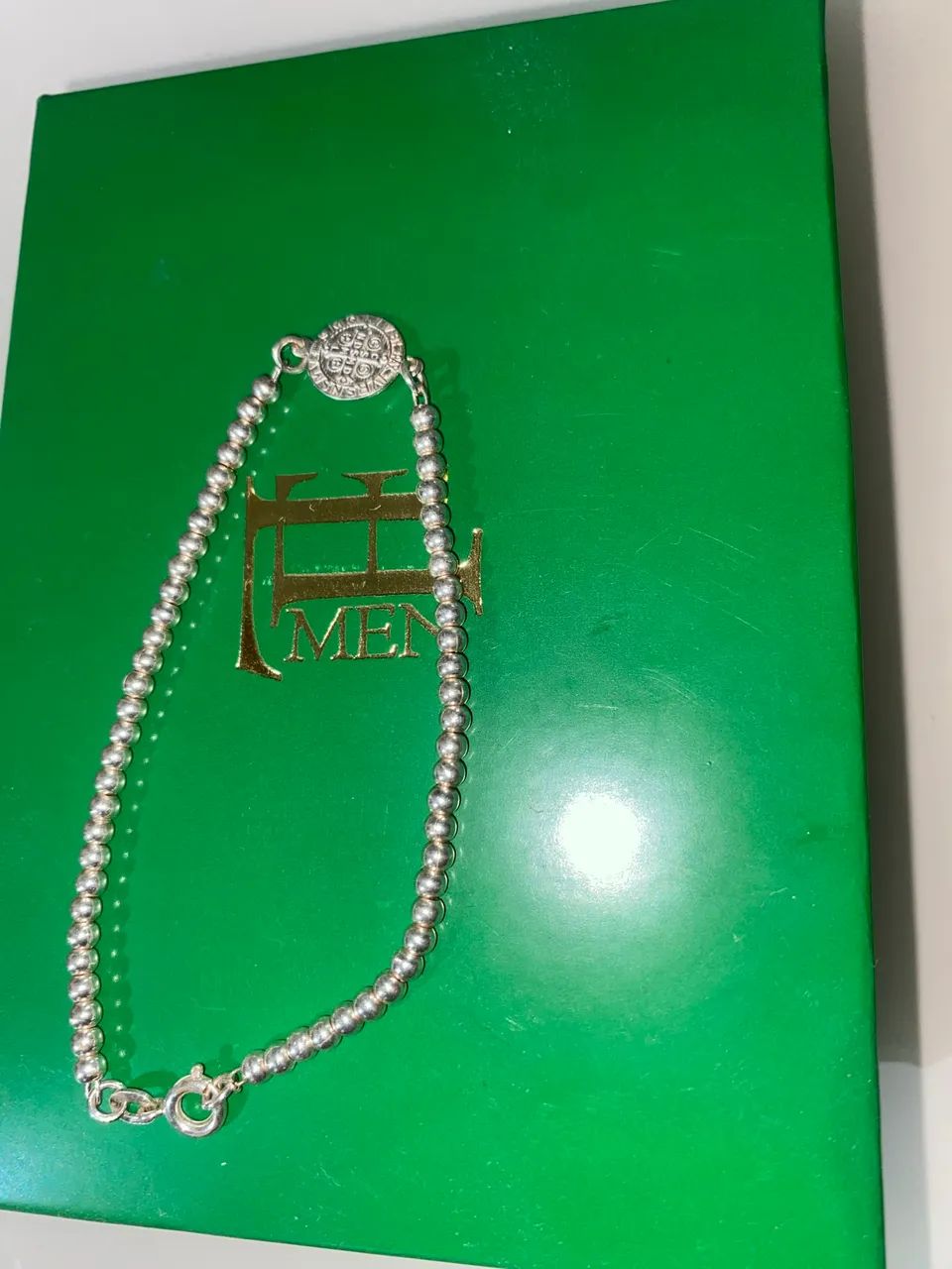 Pulseira de prata São Bento - Foto 2