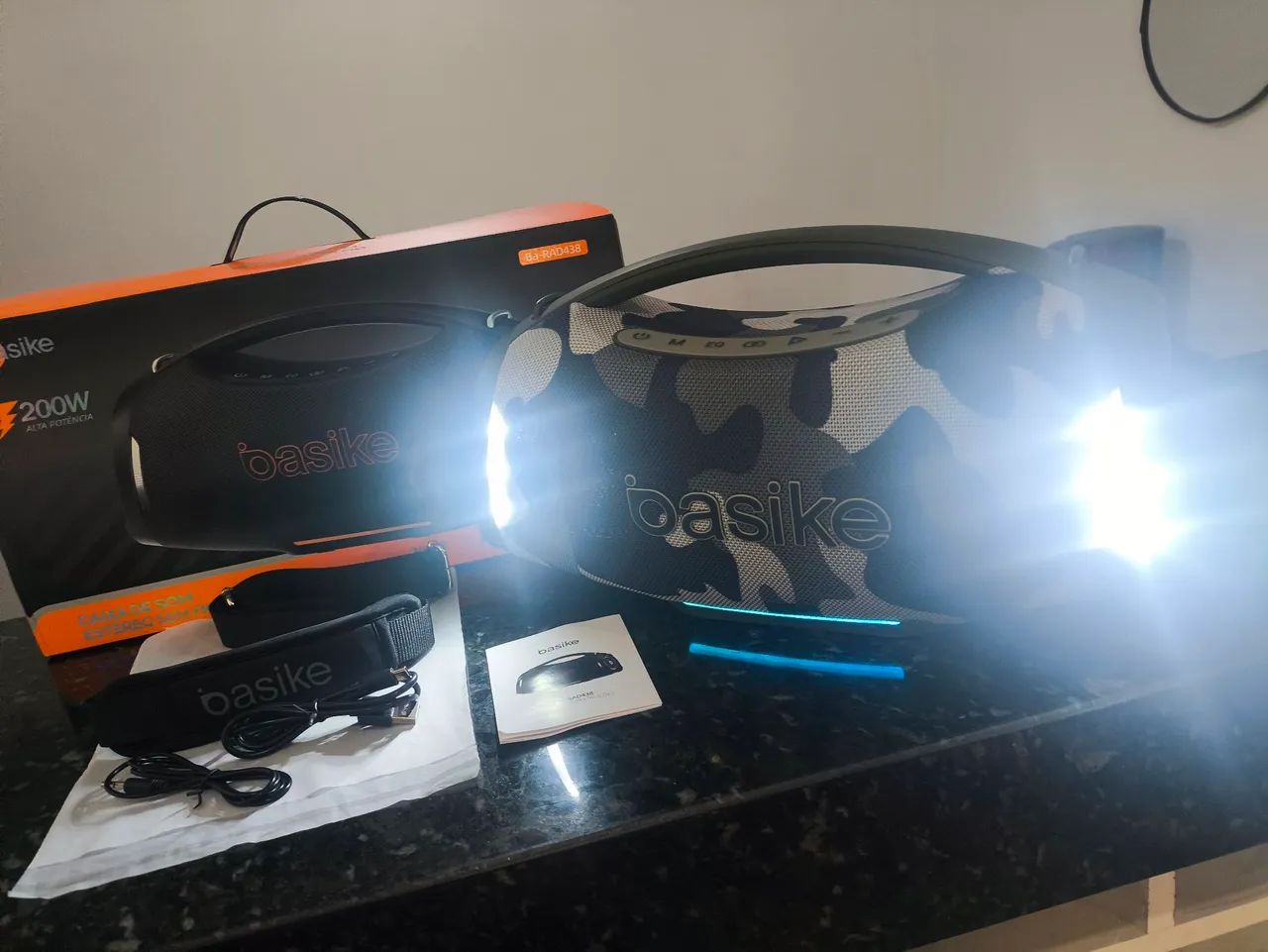 CAIXA DE SOM BASIKE 200W - Foto 4