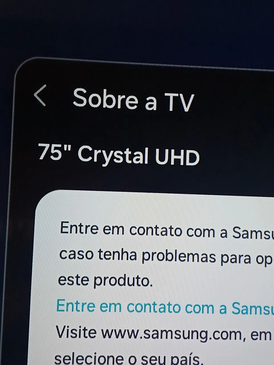 smart tv 75 samsung crystal UHD