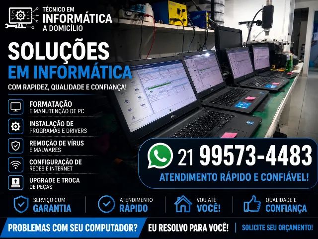 TÉCNICO DE INFORMÁTICA , FORMATAÇÃO, CONSERTO 