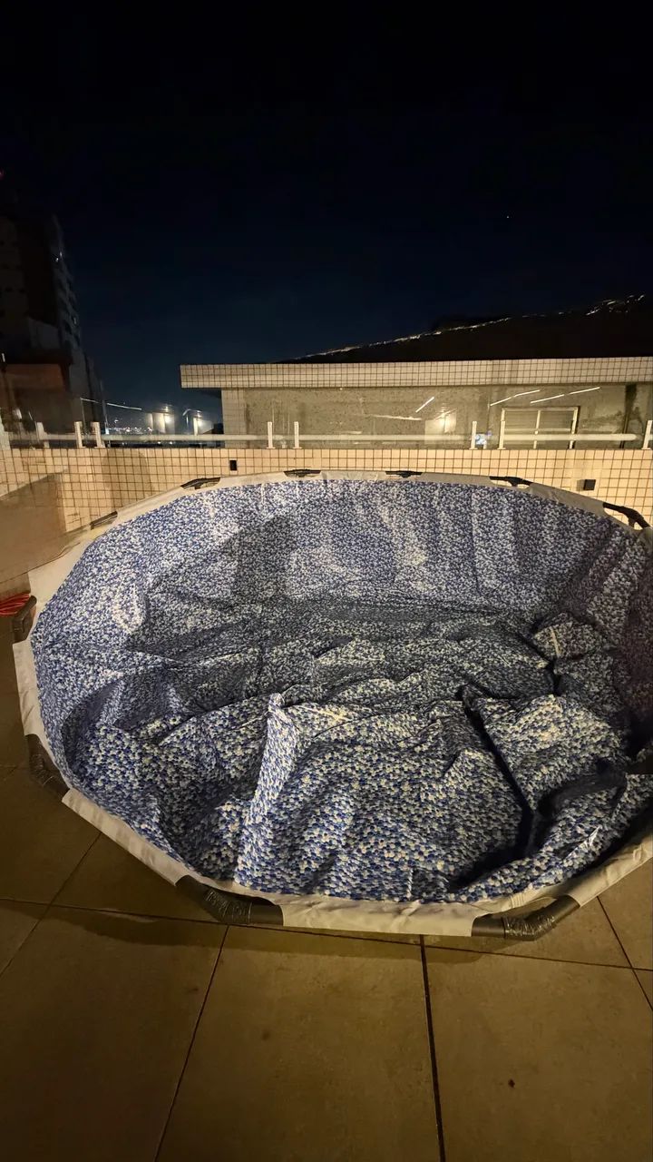 Piscina Estrutural 10250 Litros Steel Pro Max + Capa + Escada + Filtro Bestway - Foto 4