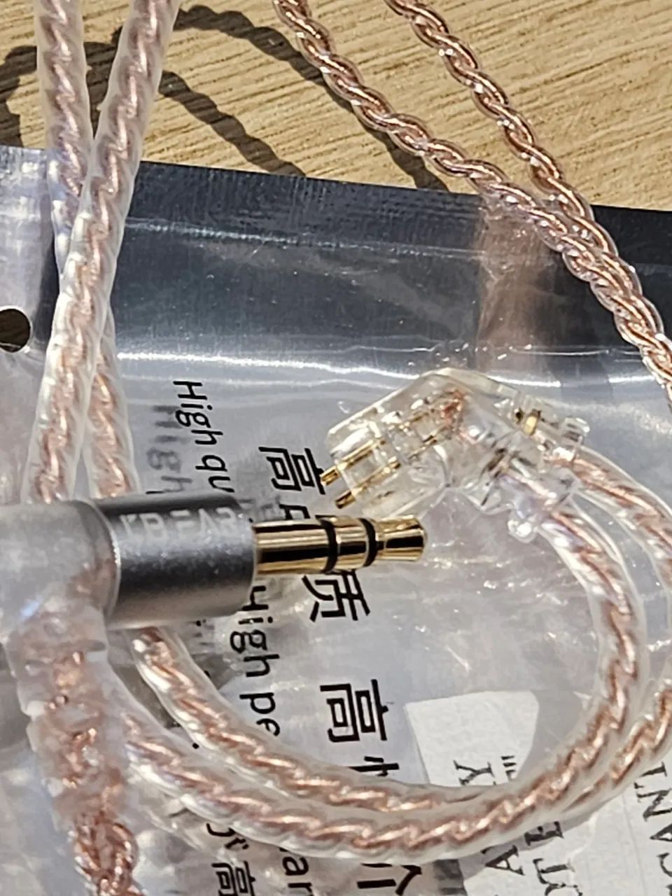 Cabo para fones de ouvido (IEM) KBear 3.5mm QDC - Foto 2