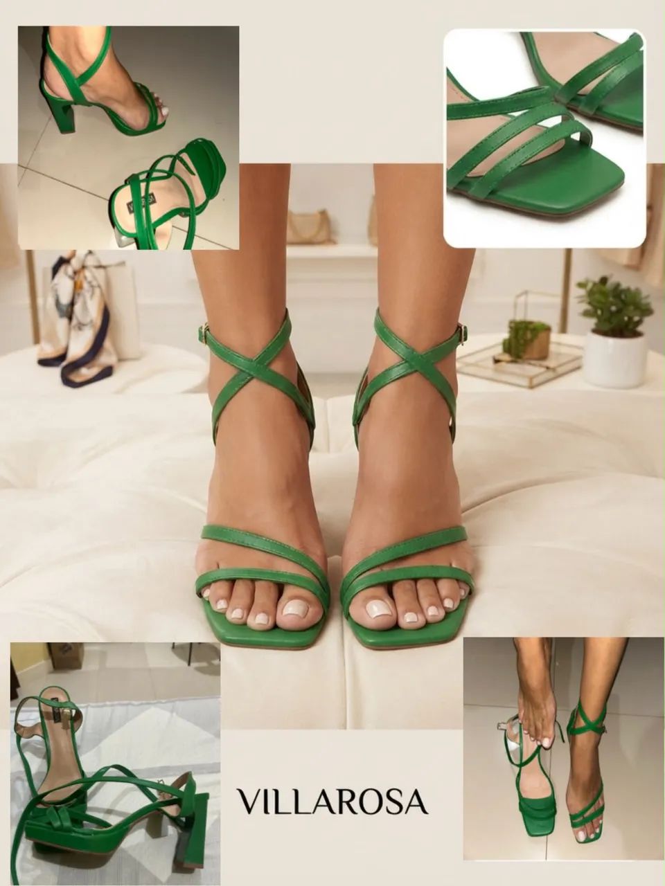 Sandália Villarosa Verde