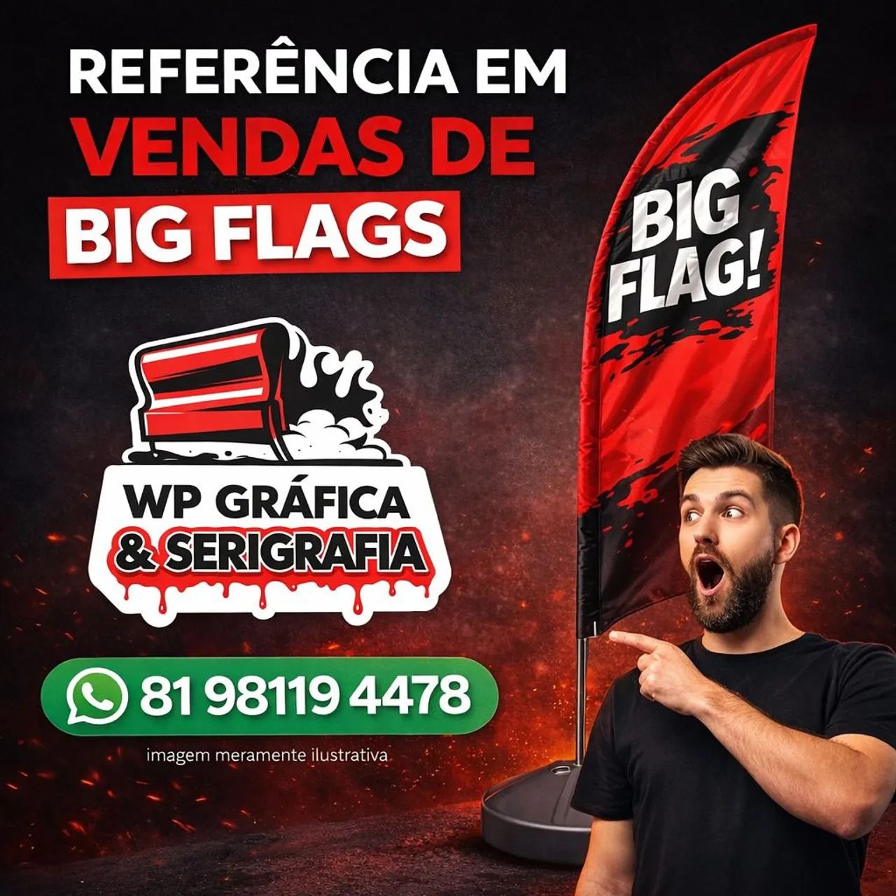 Big Flags Diversos Tamanhos 
