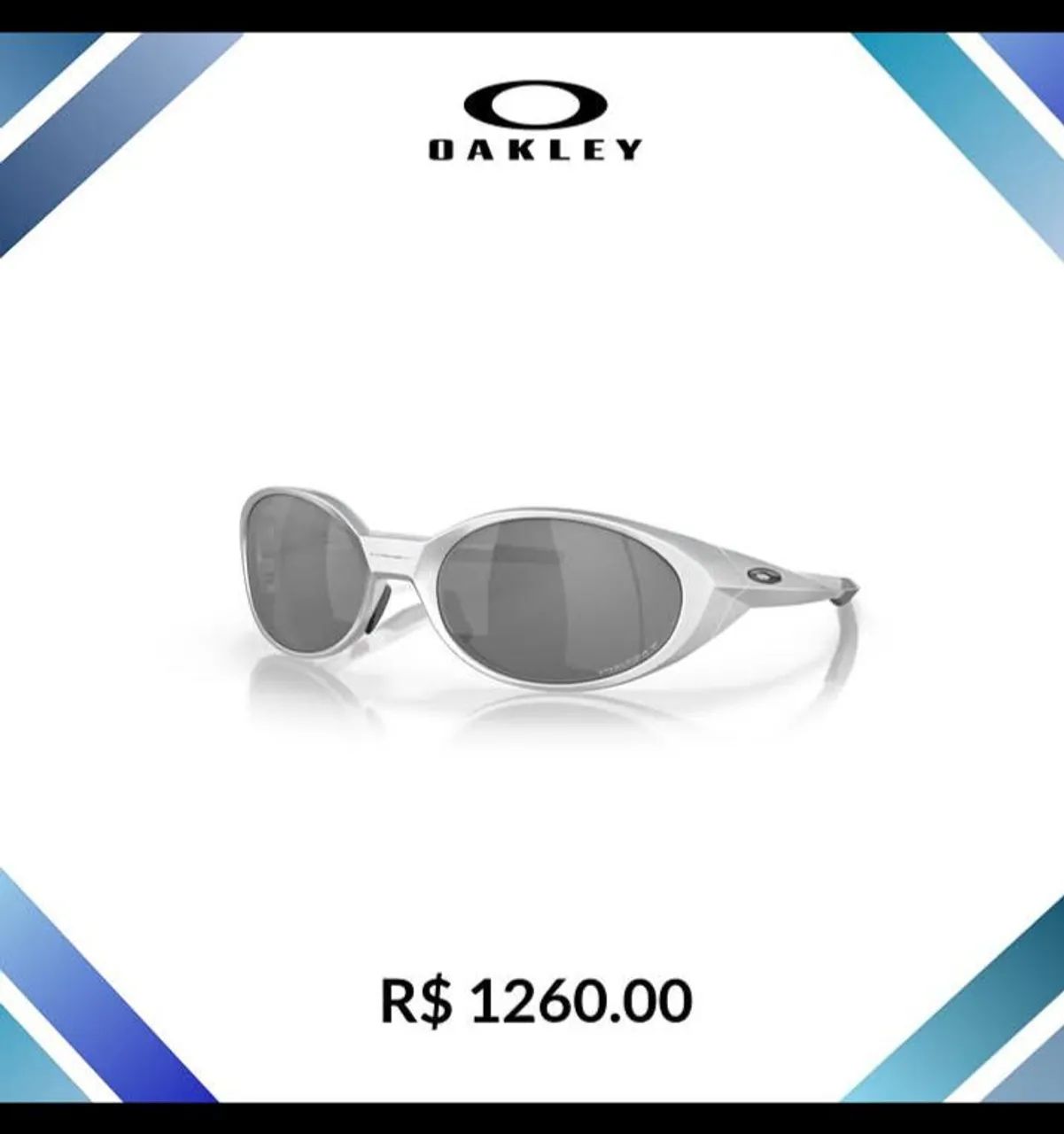 Óculos Oakley eye jacket redux x silver  - Foto 5