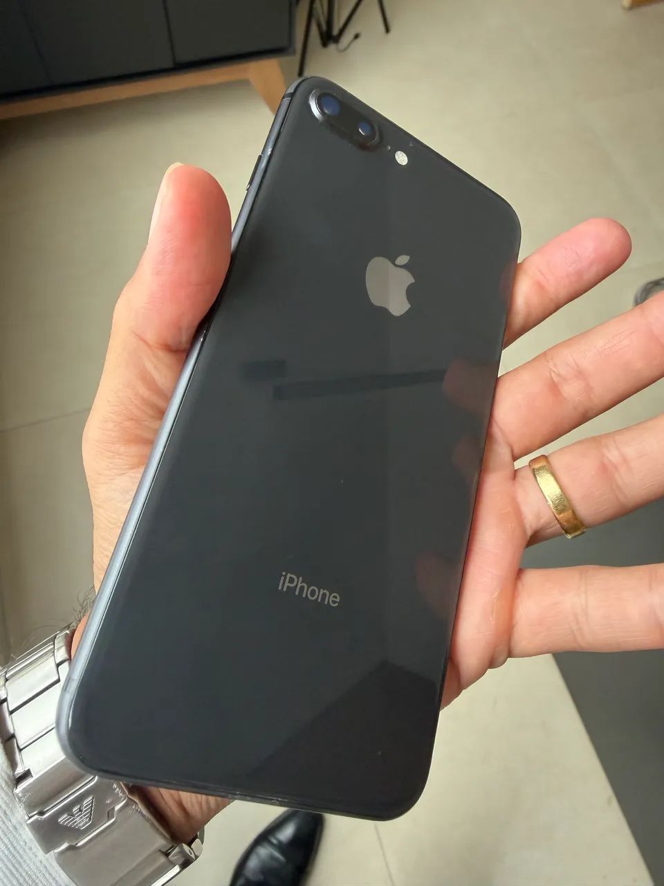 iPhone 8 Plus 64gb preto - Foto 5