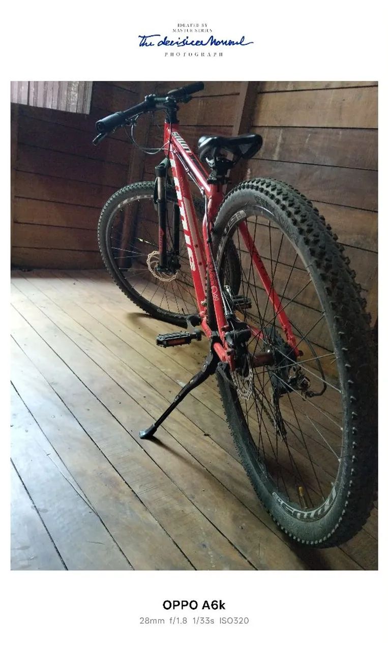 Bicicleta com nota 