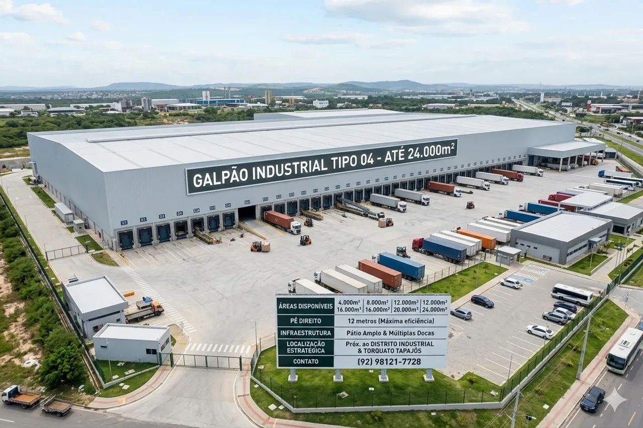 GALPÃO INDUSTRIAL 24.000M² - AV DAS FLORES 