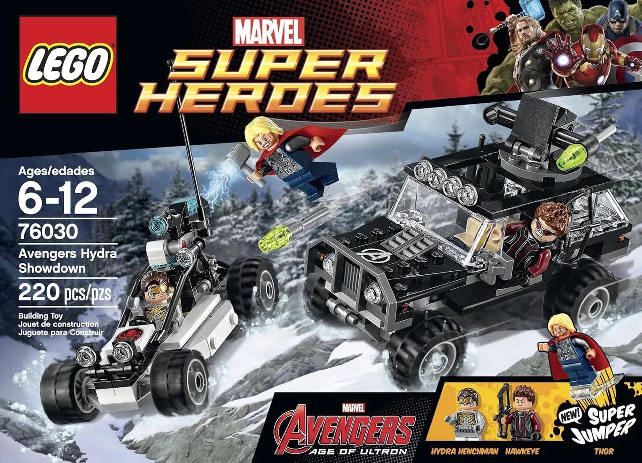 LEGO 76030 Marvel Avengers Hydra - usado 