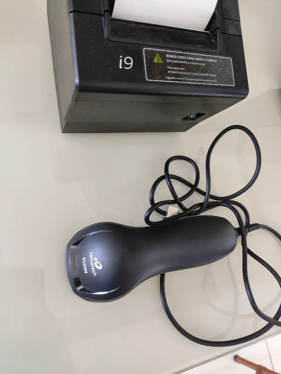 Impressora de nota Elgin I9 PDV com leitor de código de barras - Foto 4