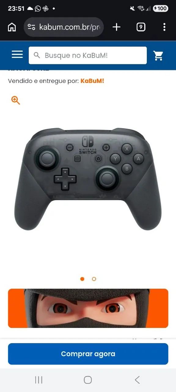 Controle Nintendo switch original