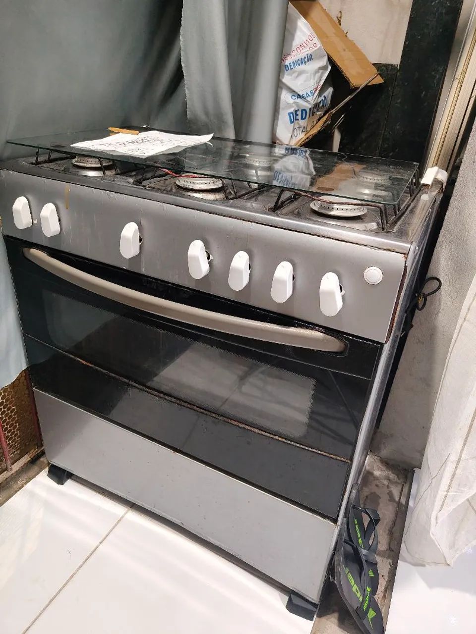 Fogão 6 bocas Esmaltec usado