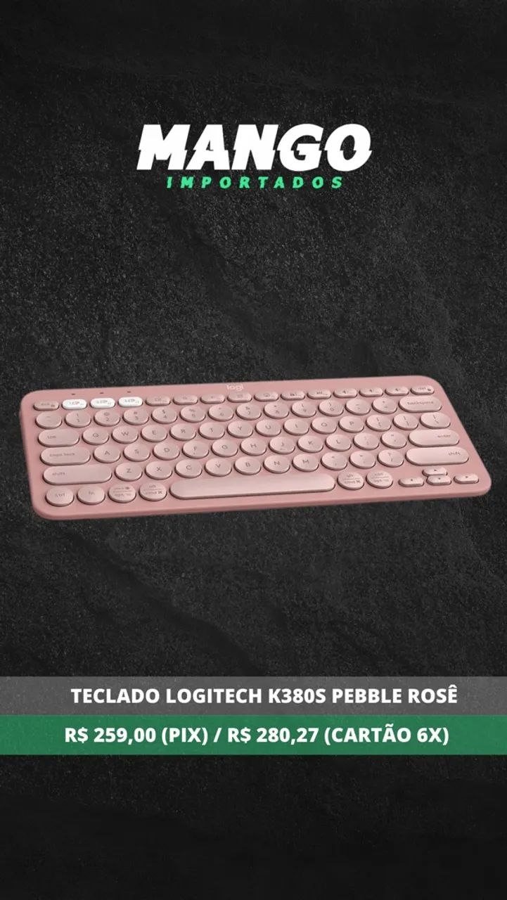 Teclado Logitech Bluetooth K380S Rosê  - Foto 4